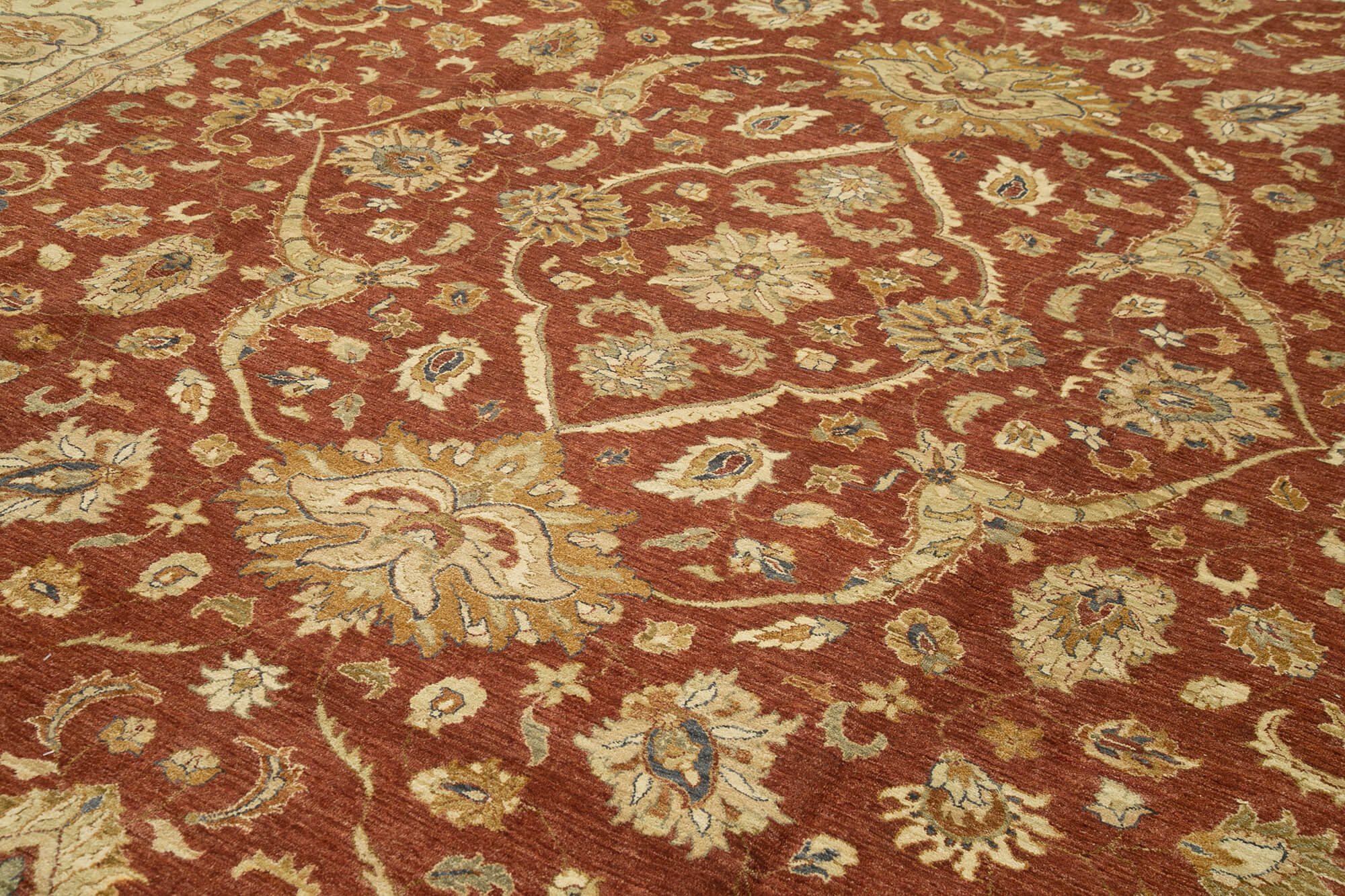 12x18 Beige Oushak Rug - 35937