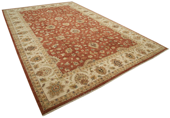 12x18 Beige Oushak Rug - 35940