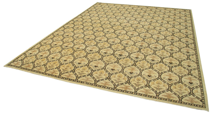 12x15 Beige Oushak Rug - 35954