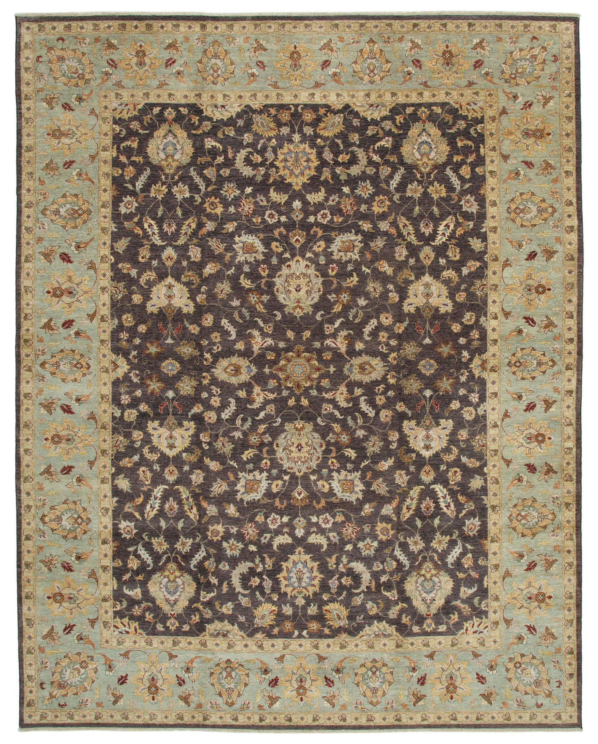 12x15 Brown Oushak Rug - 35968