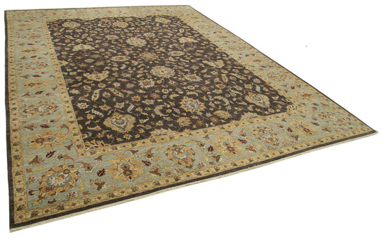 12x15 Brown Oushak Rug - 35968
