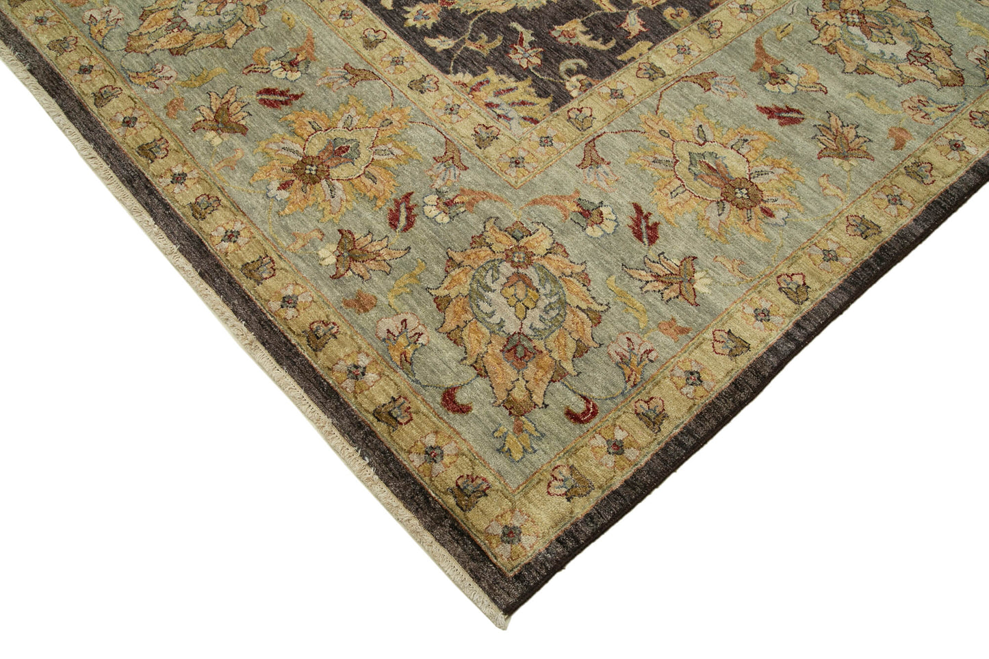 12x15 Brown Oushak Rug - 35968