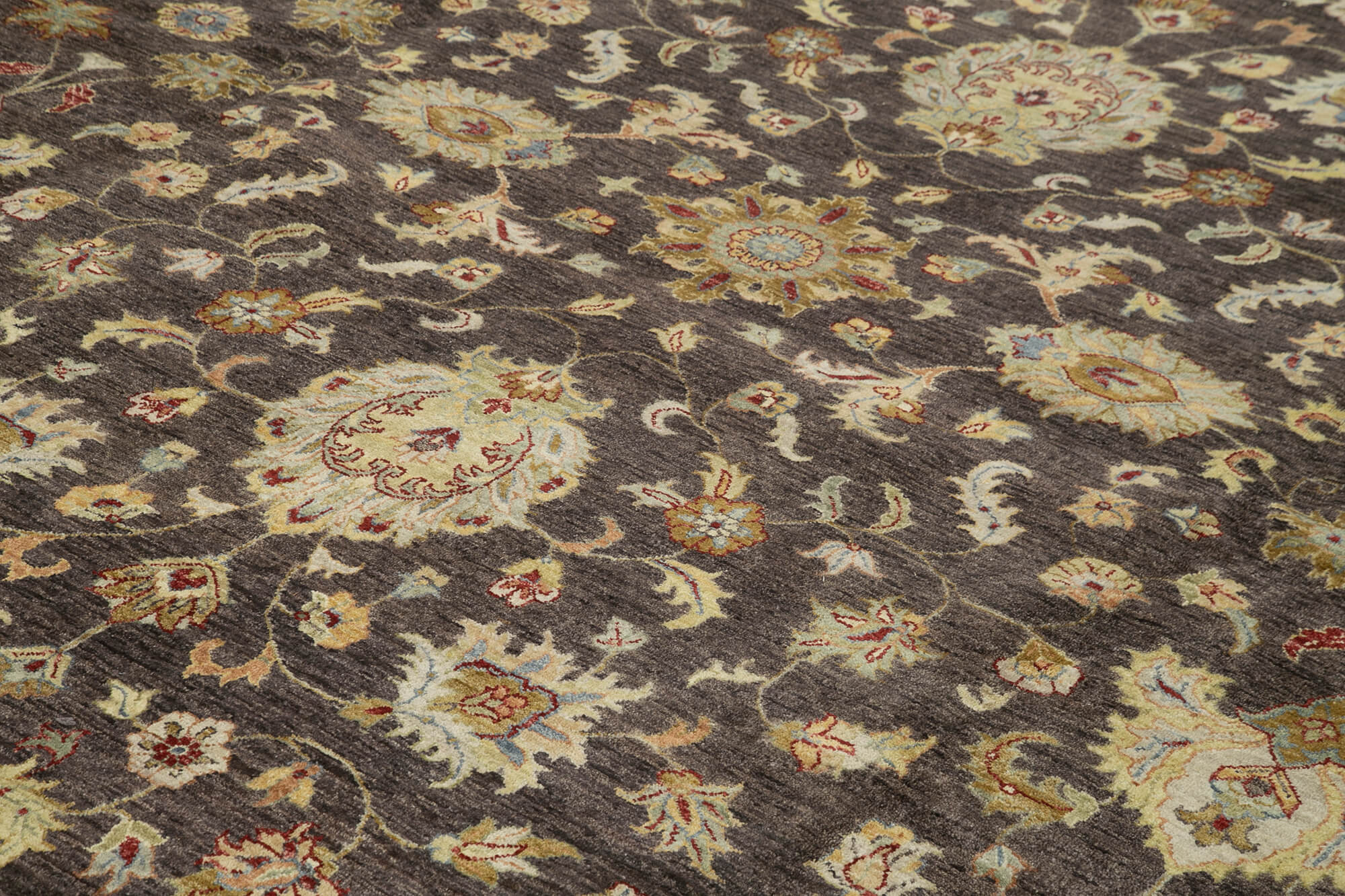 12x15 Brown Oushak Rug - 35968