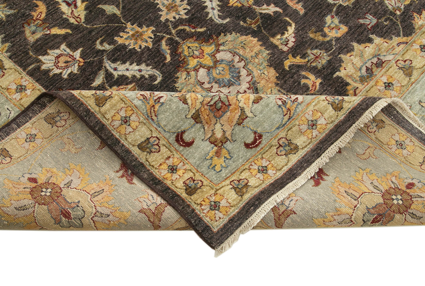 12x15 Brown Oushak Rug - 35968