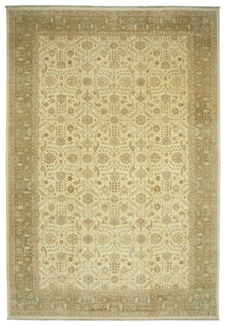 12x18 Beige Oushak Rug - 35969