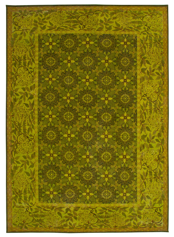 12x17 Yellow Oushak Rug - 35974