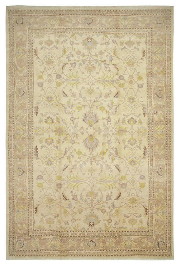 12x18 Beige Oushak Rug - 35978