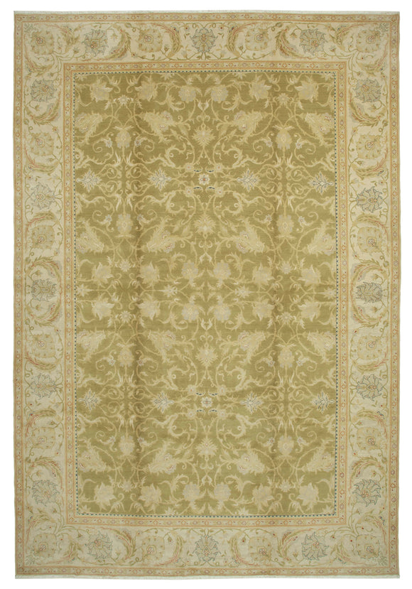 12x17 Beige Oushak Rug - 35980