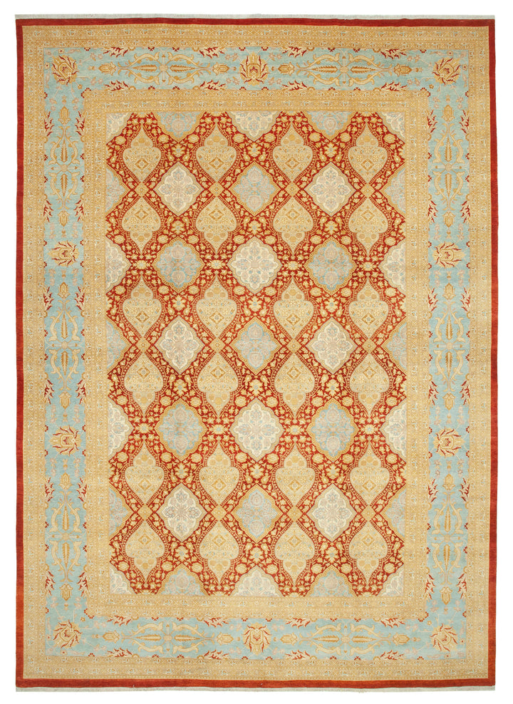 12x17 Yellow Oushak Rug - 35990