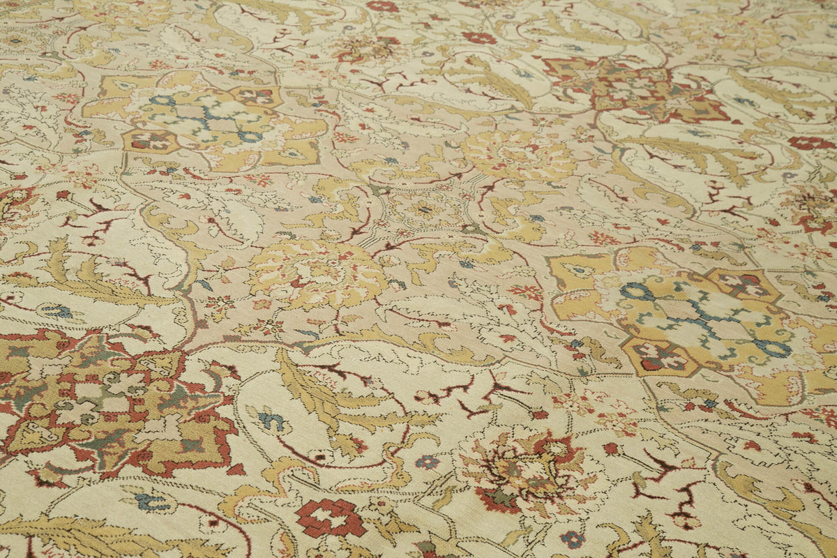 12x15 Beige Oushak Rug - 35991
