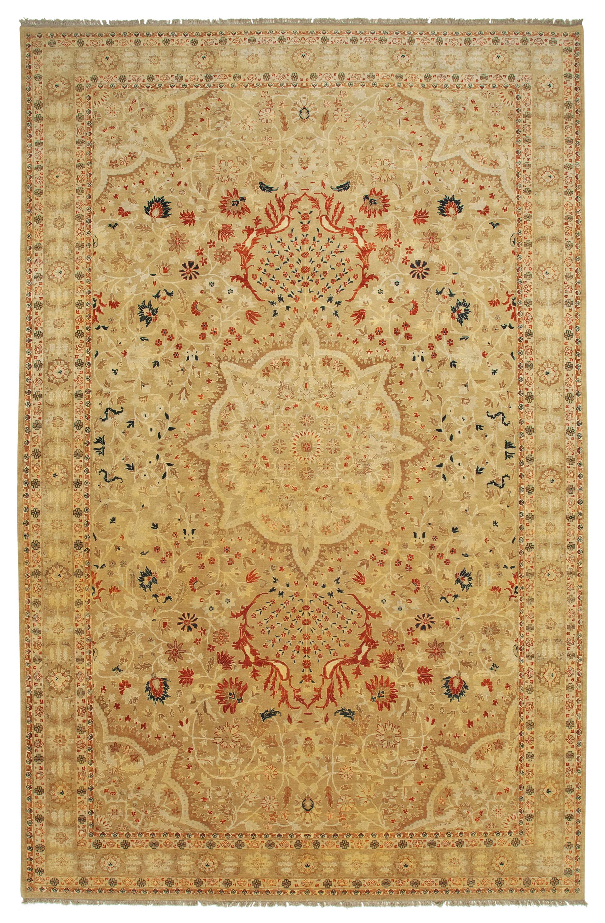 11x17 Beige Oushak Rug - 35993