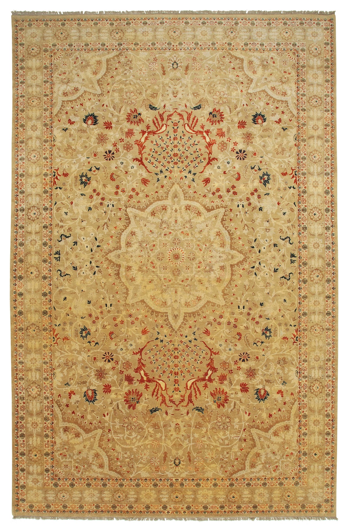 11x17 Beige Oushak Rug - 35993