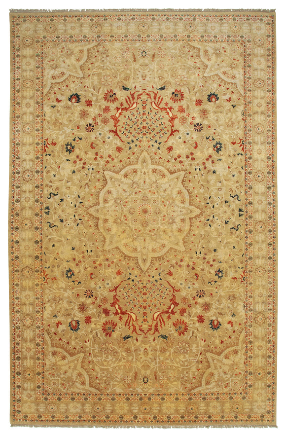 11x17 Beige Oushak Rug - 35993