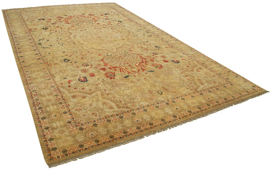 11x17 Beige Oushak Rug - 35993