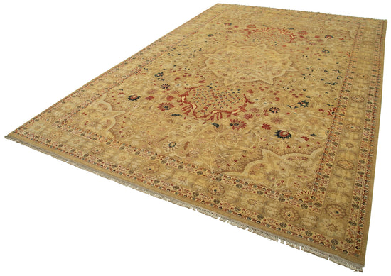 11x17 Beige Oushak Rug - 35993