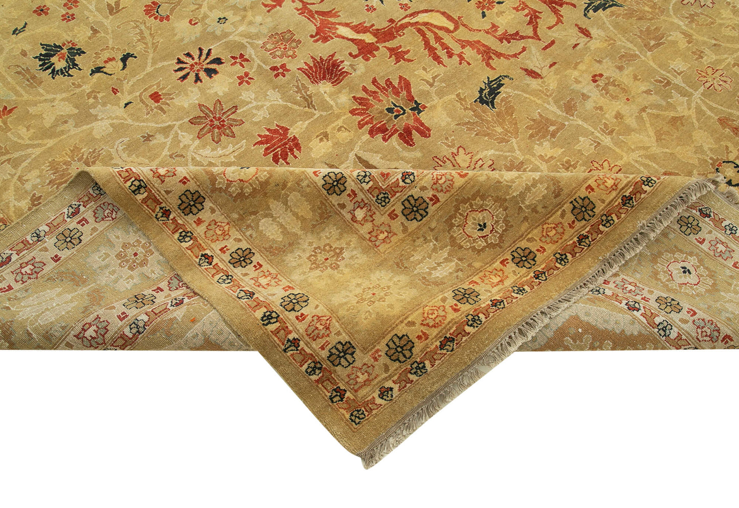 11x17 Beige Oushak Rug - 35993