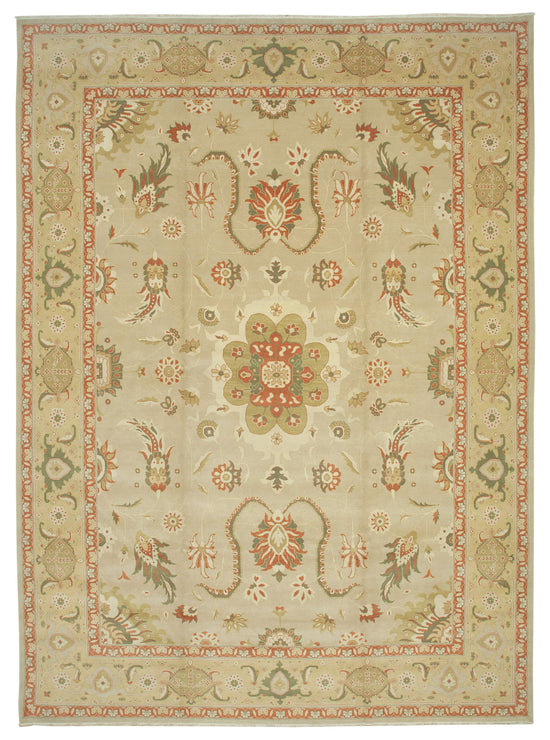 12x16 Beige Oushak Rug - 35994