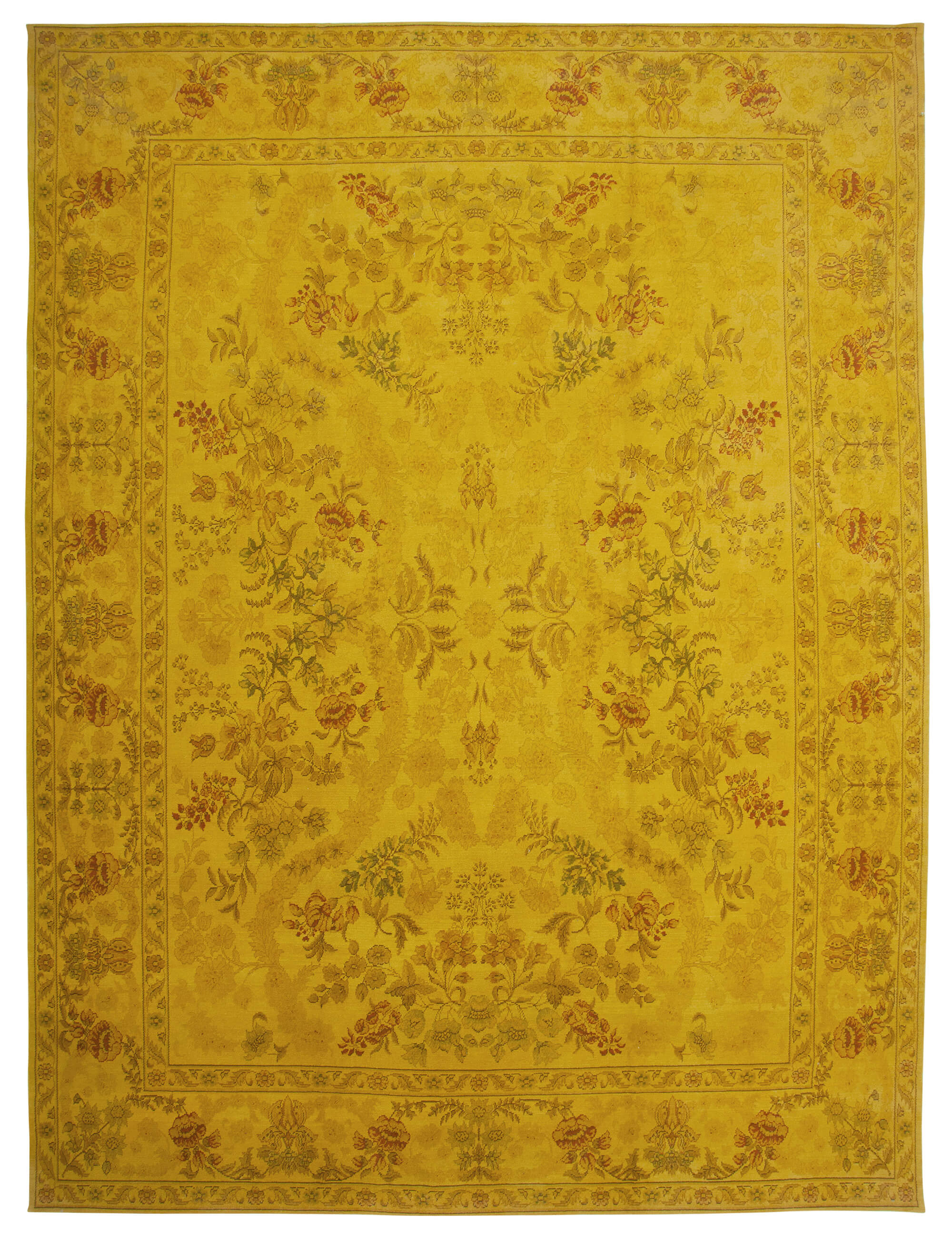 12x16 Yellow Oushak Rug - 35996