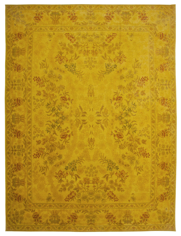 12x16 Yellow Oushak Rug - 35996