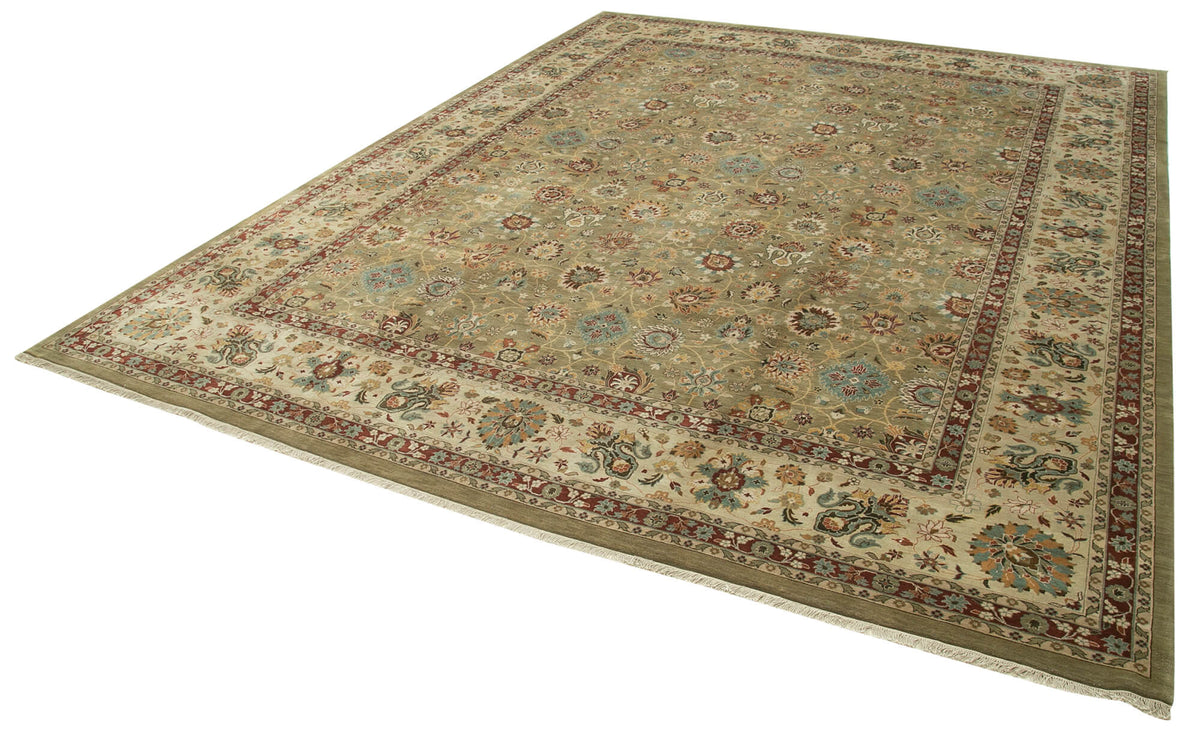 12x15 Brown Oushak Rug - 36000