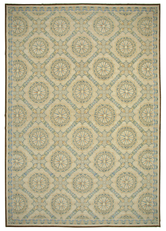 14x20 Beige Oushak Rug - 36003