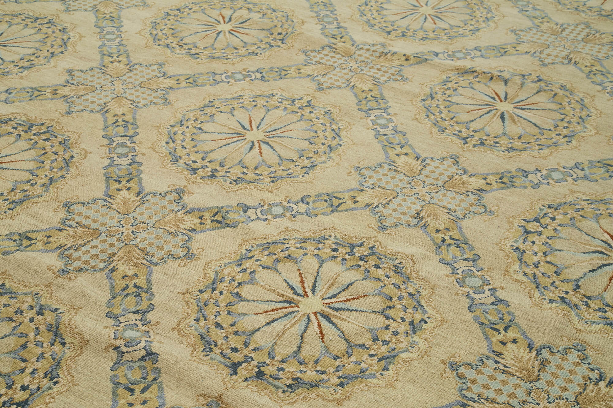 14x20 Beige Oushak Rug - 36003