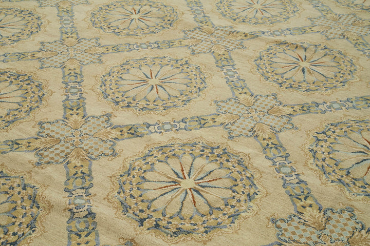 14x20 Beige Oushak Rug - 36003