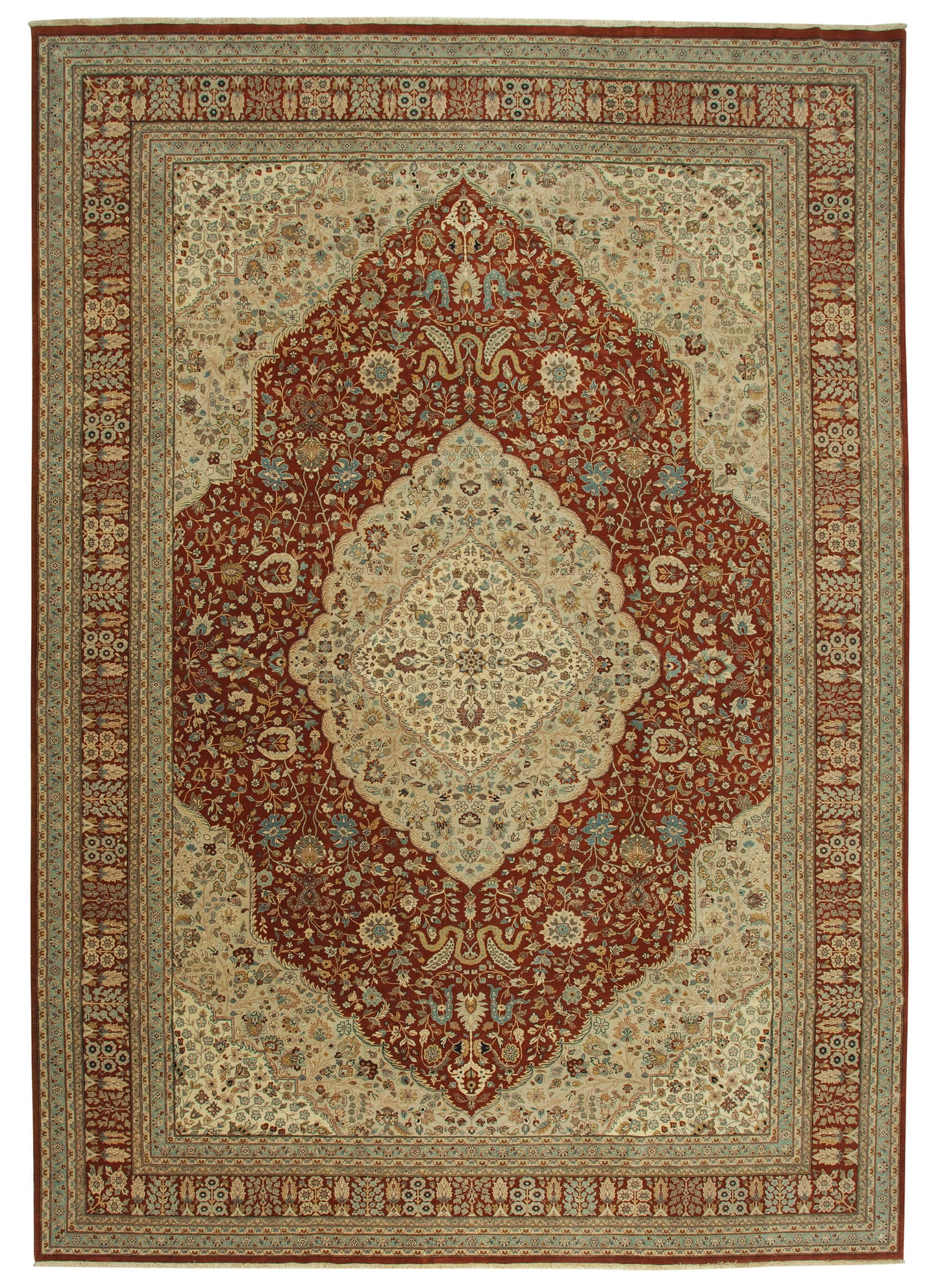 12x17 Beige Oushak Rug - 36007