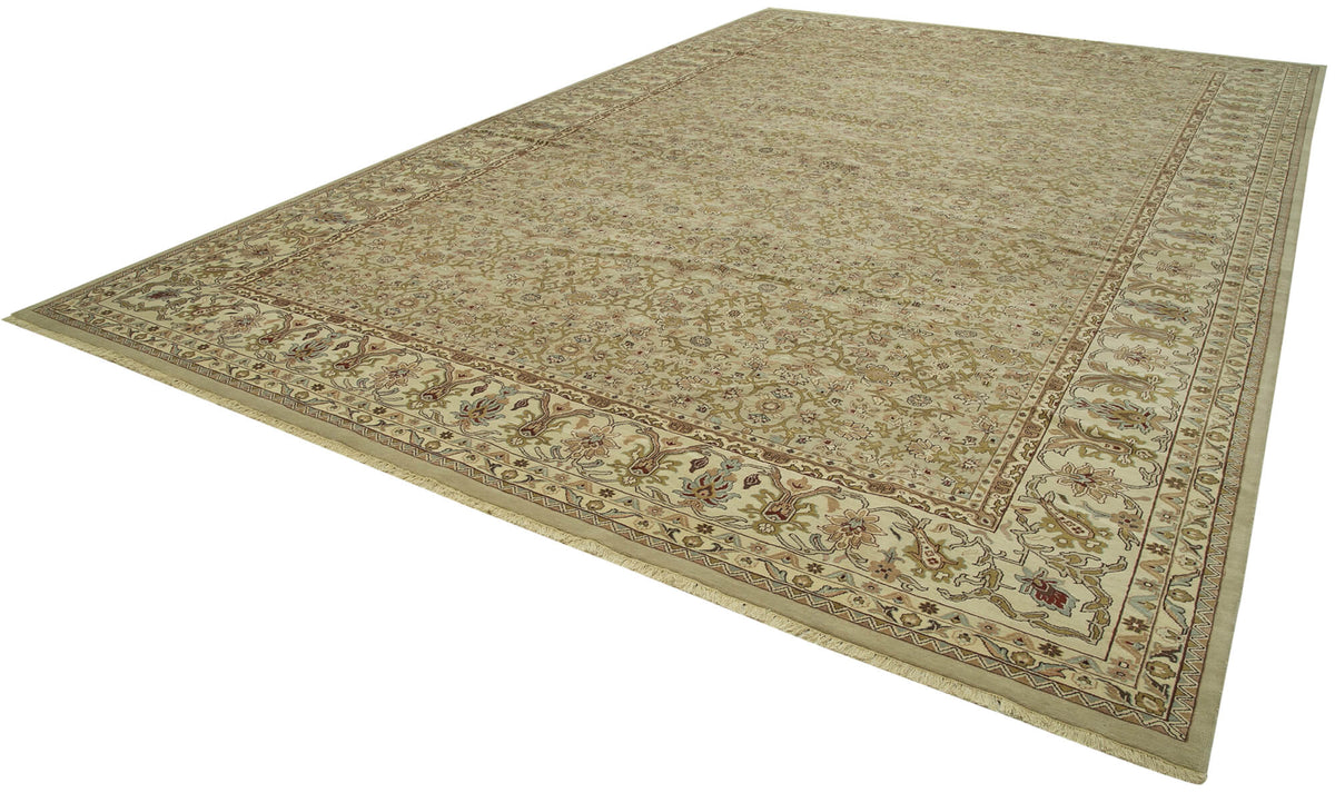 12x18 Beige Oushak Rug - 36011