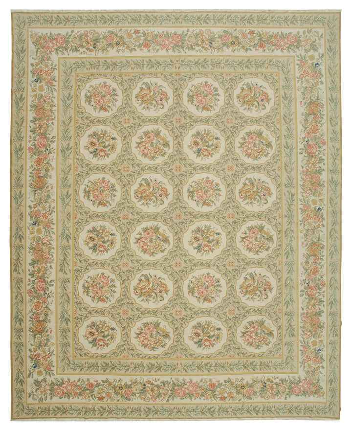 12x15 Beige Oushak Rug - 36014