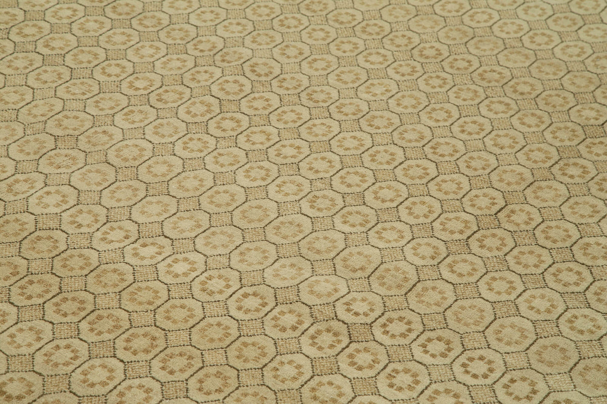 12x19 Beige Oushak Rug - 36020
