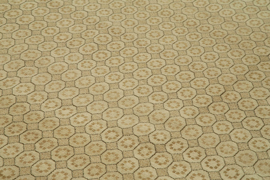 12x19 Beige Oushak Rug - 36020