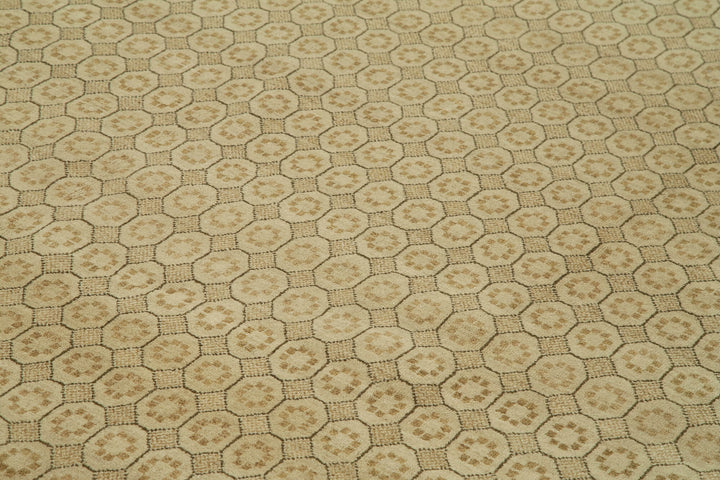 12x19 Beige Oushak Rug - 36020