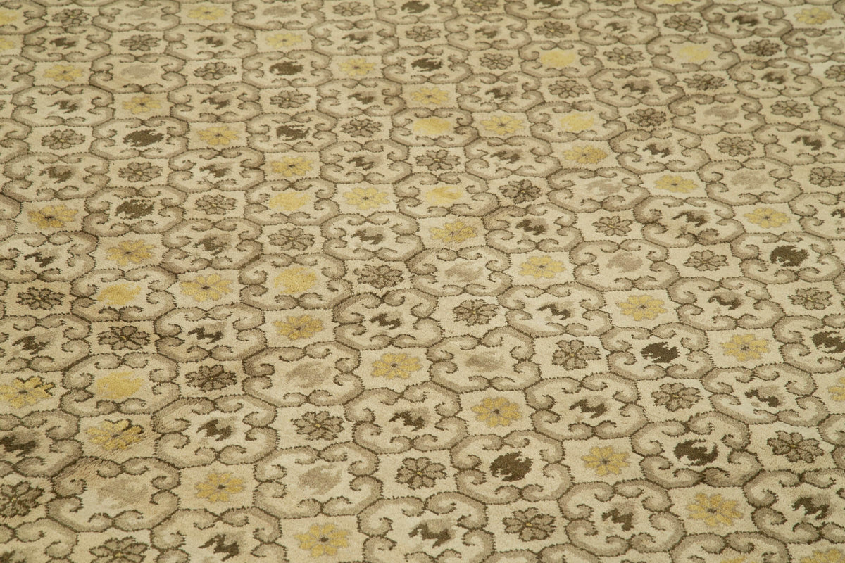 12x17 Beige Oushak Rug - 36027