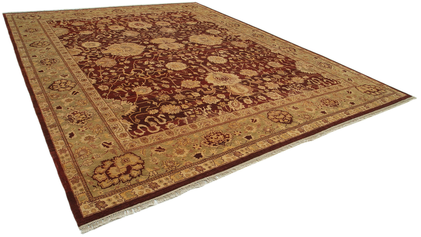 12x15 Hand-Knotted Wool Oushak Rug - 36037