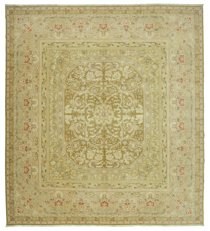 13x15 Beige Oushak Rug - 36039