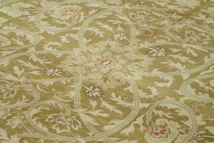 13x15 Beige Oushak Rug - 36039
