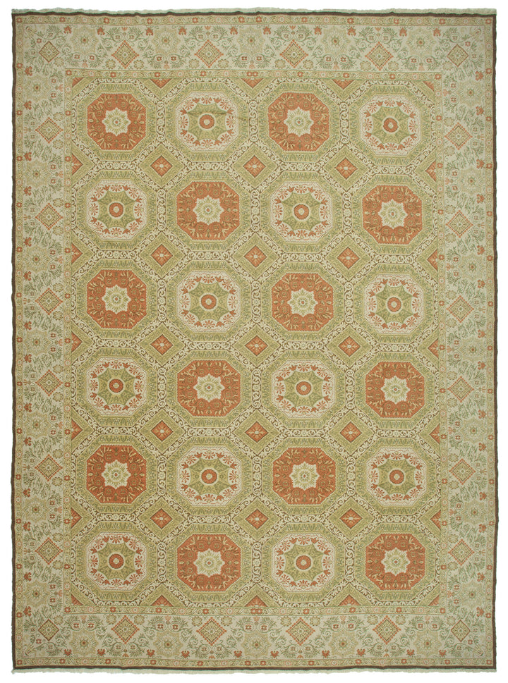 12x17 Beige Oushak Rug - 36041