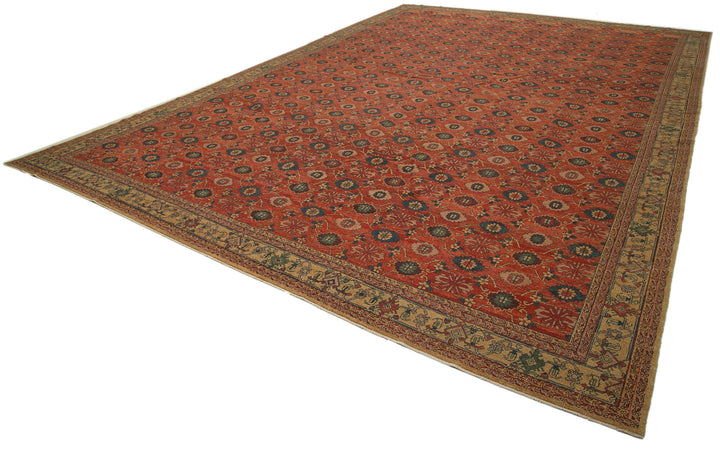 14x20 Hand-Knotted Wool Oushak Rug - 36042