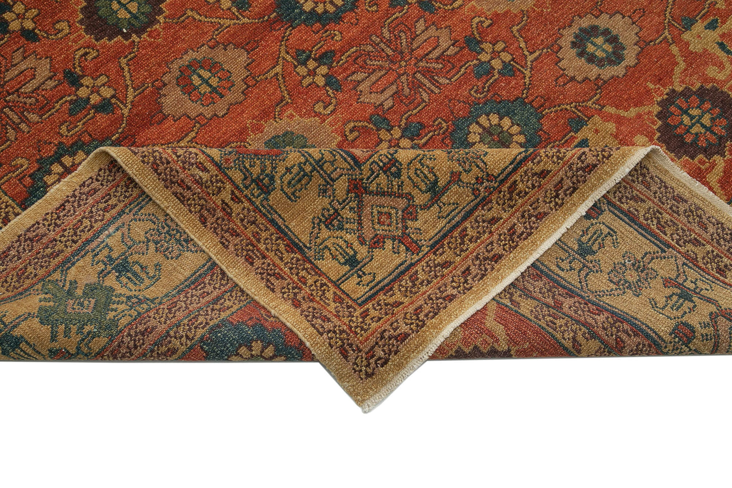 14x20 Hand-Knotted Wool Oushak Rug - 36042