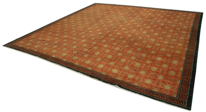 13x13 Hand-Knotted Square Oushak Rug - 36043