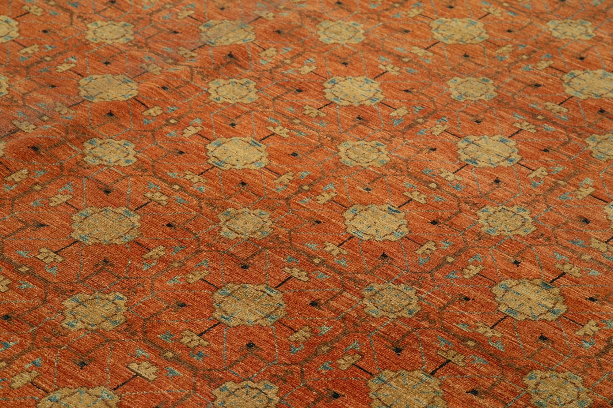 13x13 Hand-Knotted Square Oushak Rug - 36043