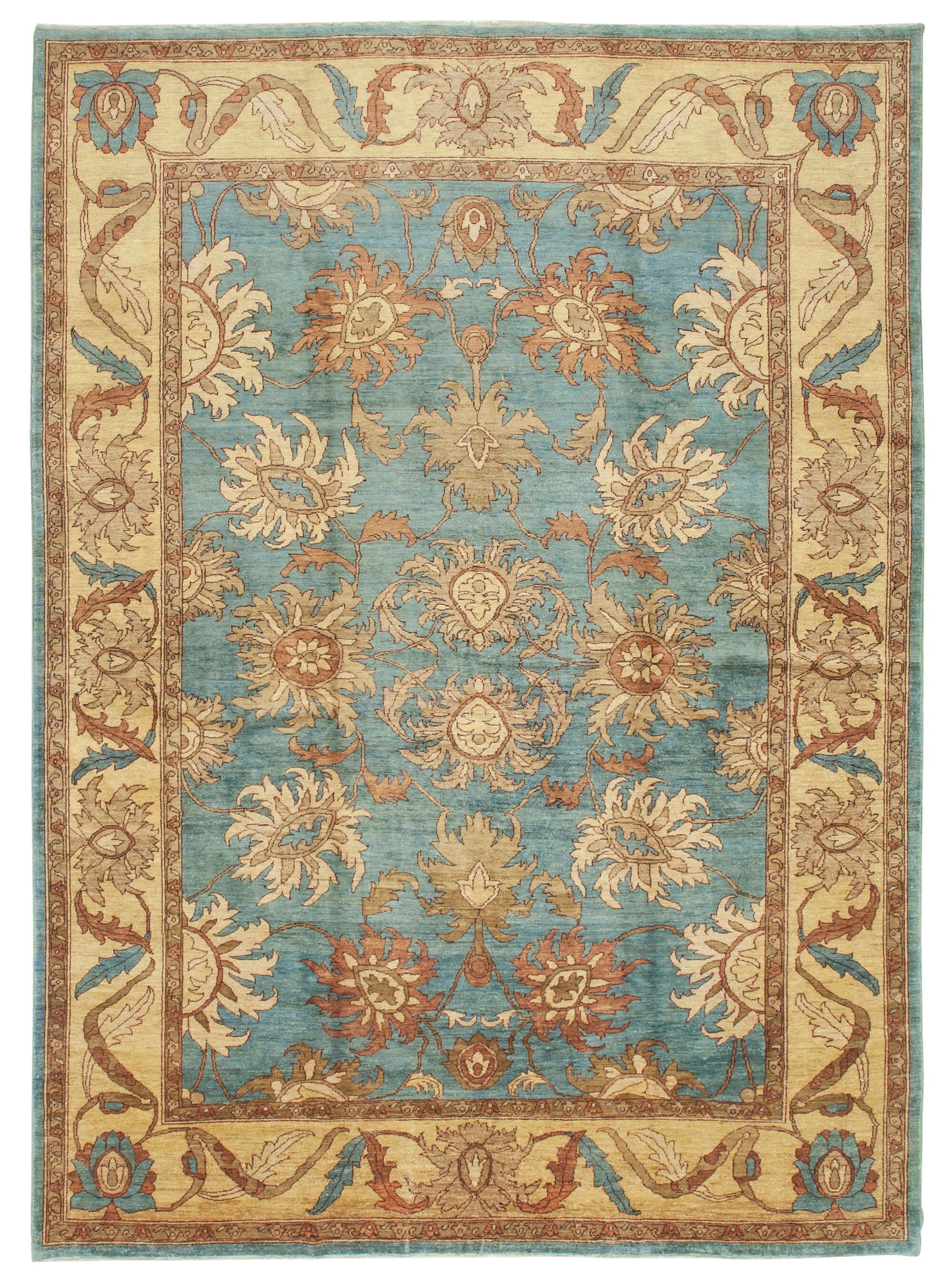 10x14 Blue Oushak Rug - 36077