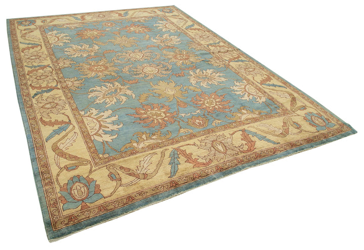 10x14 Blue Oushak Rug - 36077