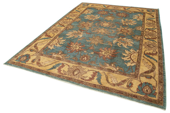 10x14 Blue Oushak Rug - 36077