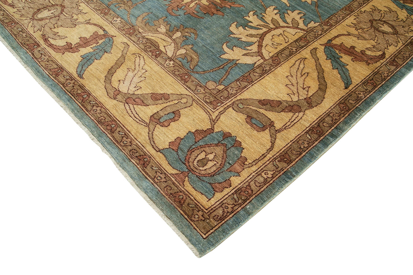 10x14 Blue Oushak Rug - 36077