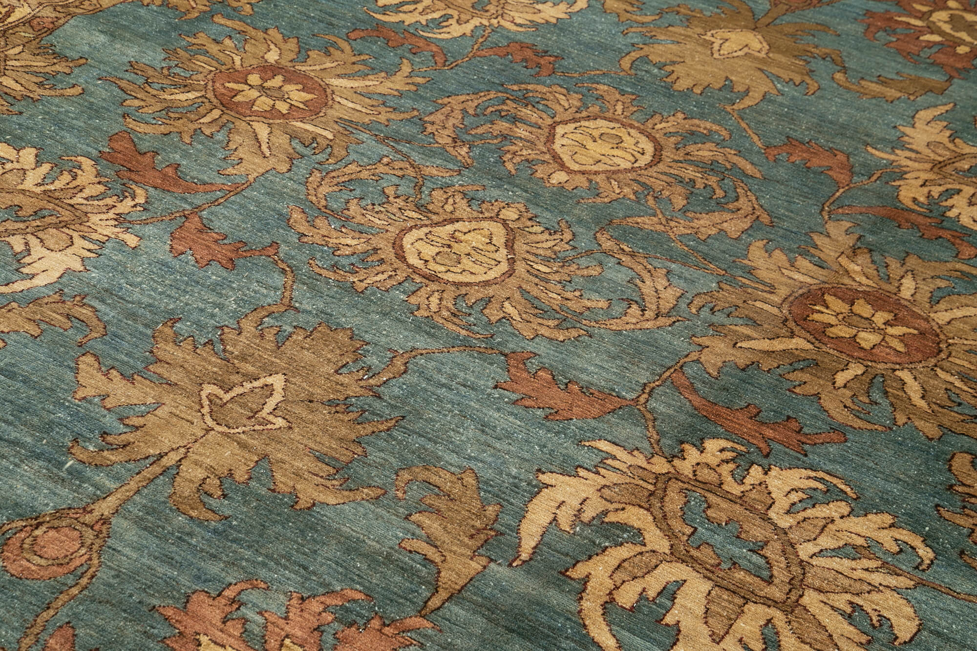 10x14 Blue Oushak Rug - 36077