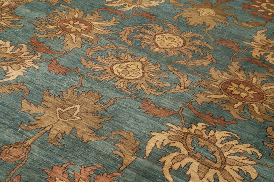 10x14 Blue Oushak Rug - 36077