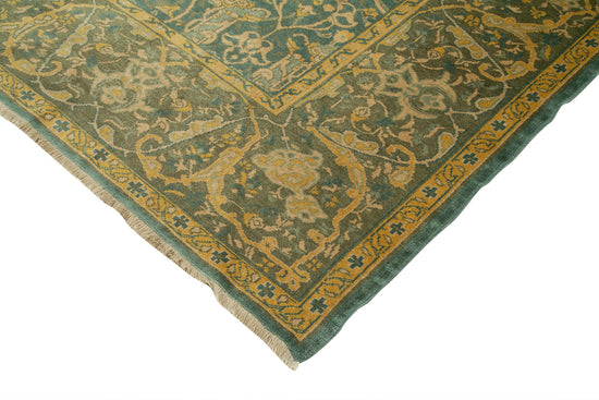 9x13 Green Oushak Rug - 36079