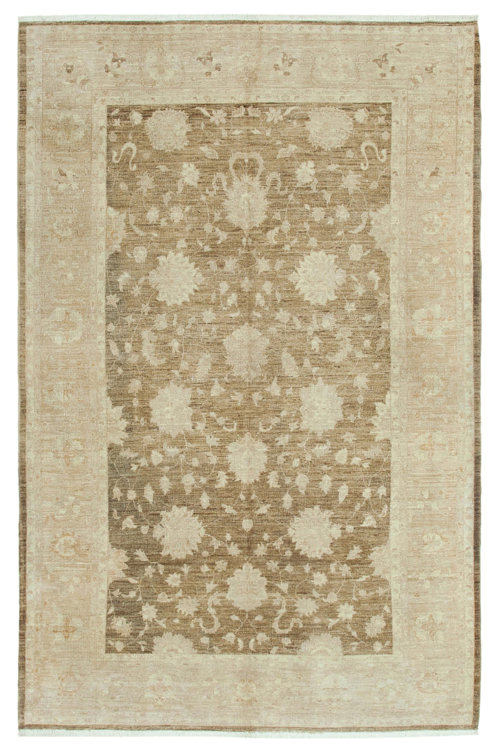 6x9 Beige Oushak Rug - 36081